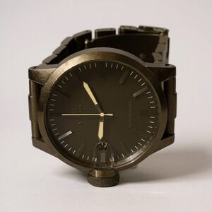 Nixon The Chronicle Watch Stainless Steel Swiss Movement Date Window *READ*